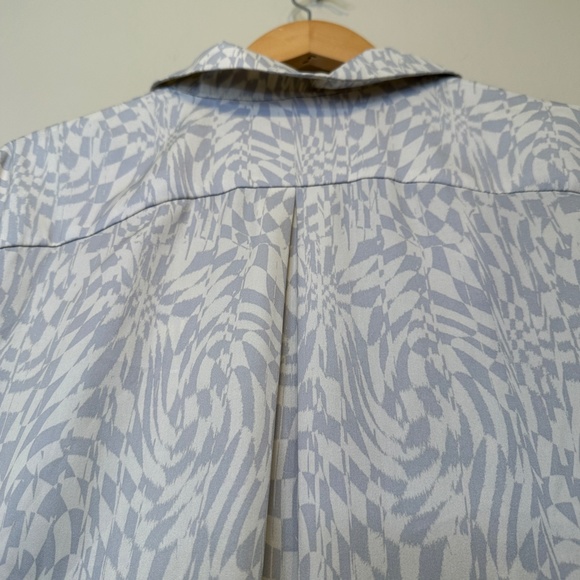 FP NWOT Beatrice Psychedelic Print Open Front Slit Design Retro Vibes Disco Top - Picture 7 of 15